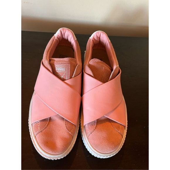 Puma platform suede & leather slip on sz7.5 - Picture 2 of 9